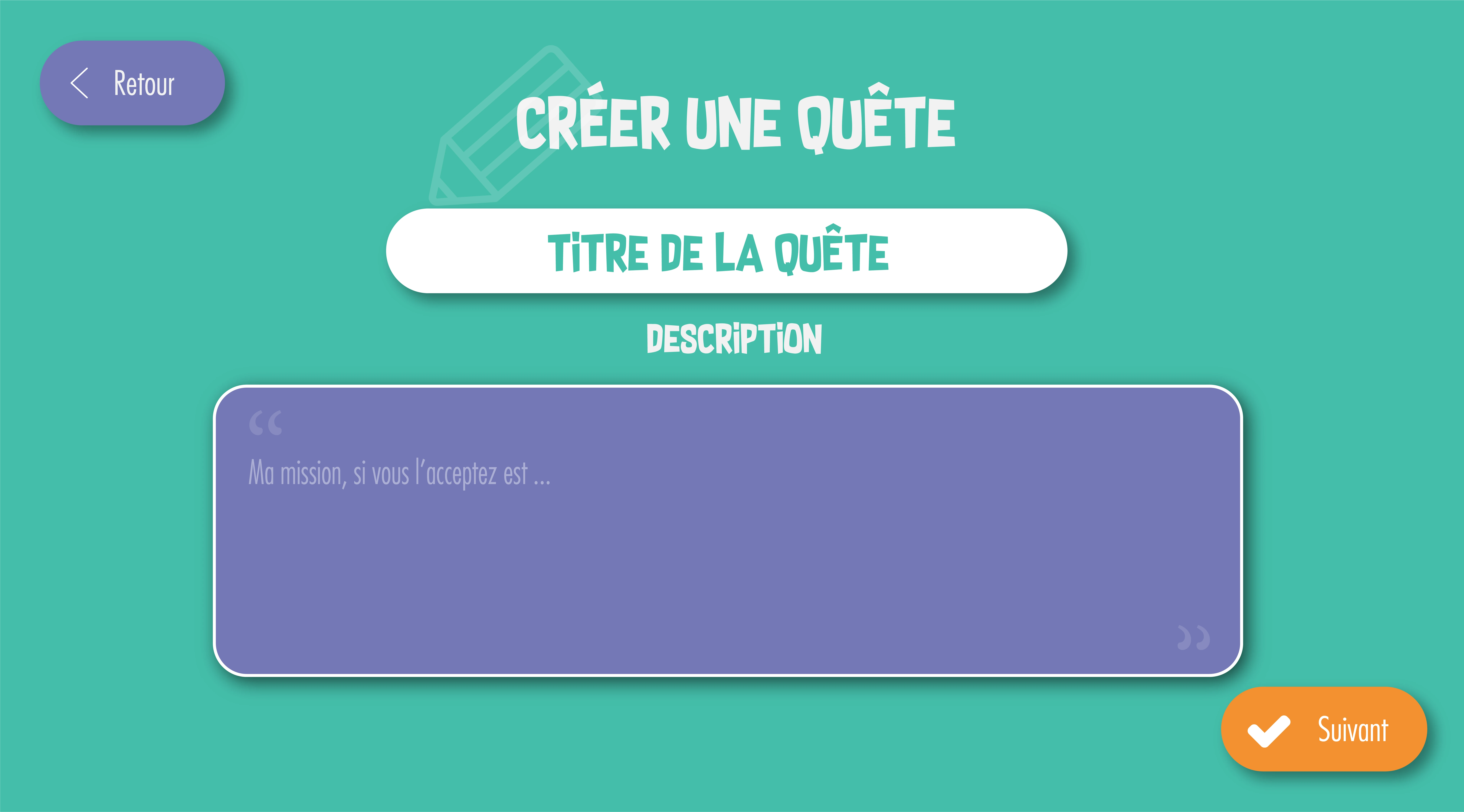 Création description